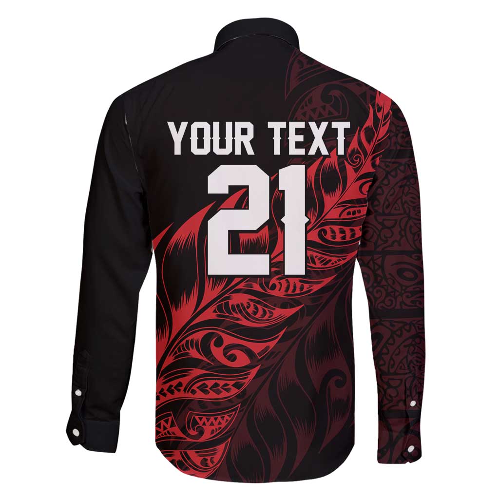 New Zealand Lawn Bowls Custom Family Matching Tank Maxi Dress and Hawaiian Shirt Red Maori Warrior Tribal Silver Fern - Vibe Hoodie