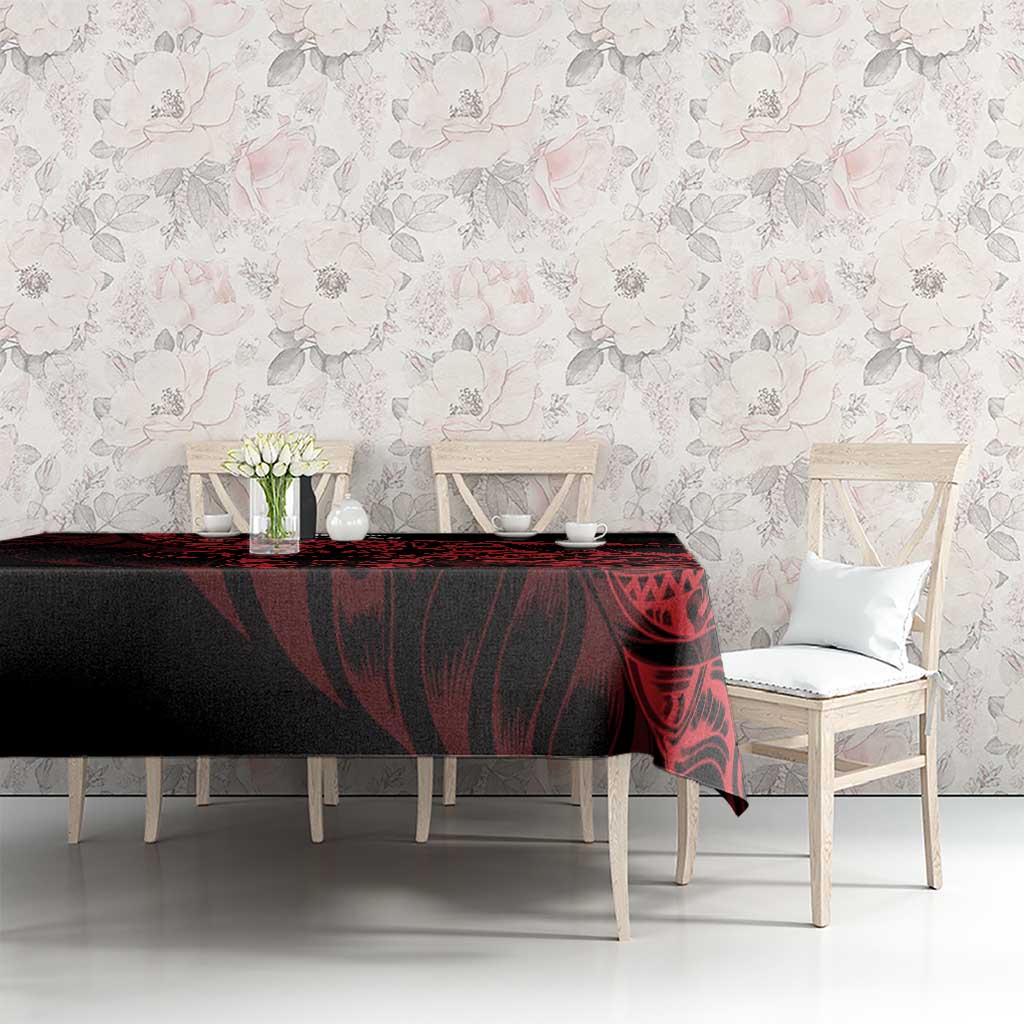 New Zealand Lawn Bowls Tablecloth Red Maori Warrior Tribal Silver Fern - Vibe Hoodie