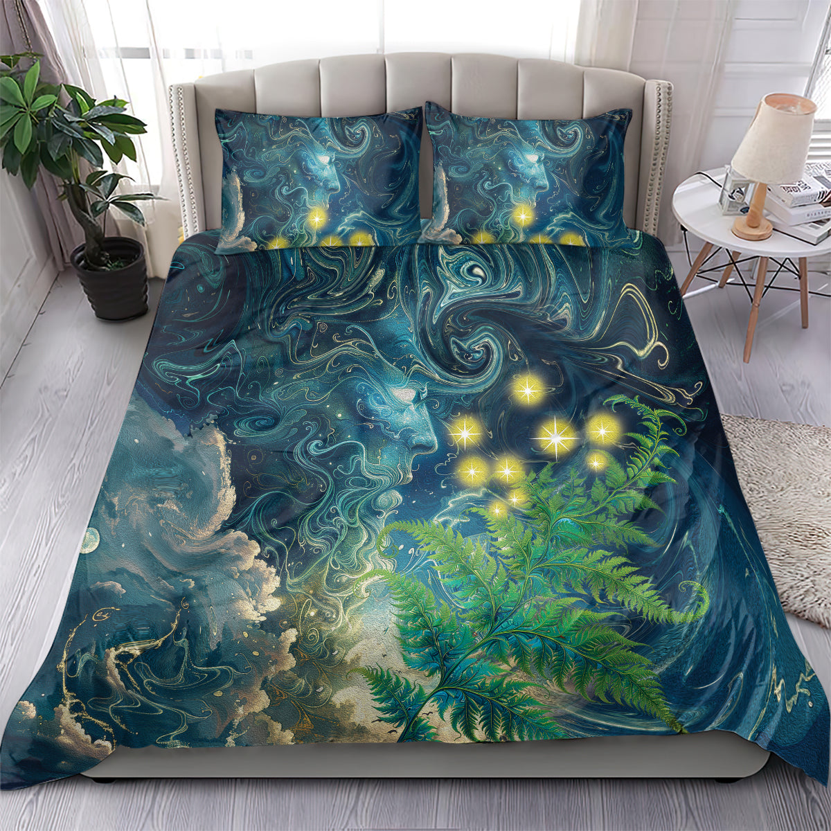 New Zealand Matariki Waipuna-a-rangi Bedding Set He Roimata o Rangi - Vibe Hoodie Shop