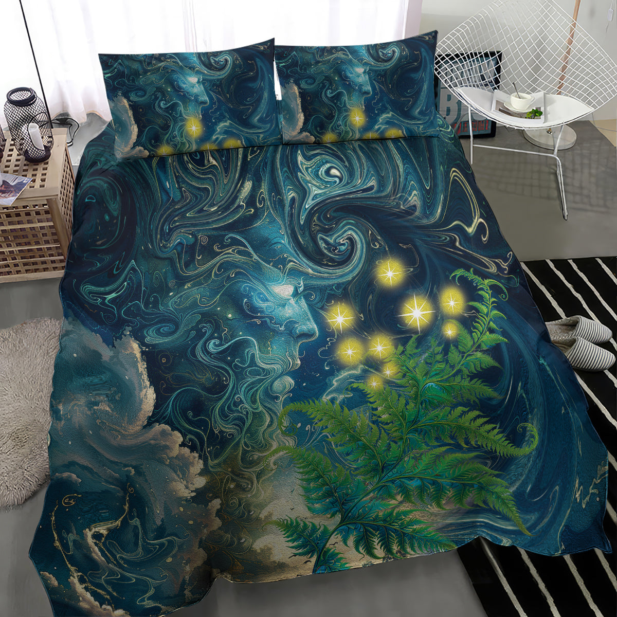 New Zealand Matariki Waipuna-a-rangi Bedding Set He Roimata o Rangi - Vibe Hoodie Shop