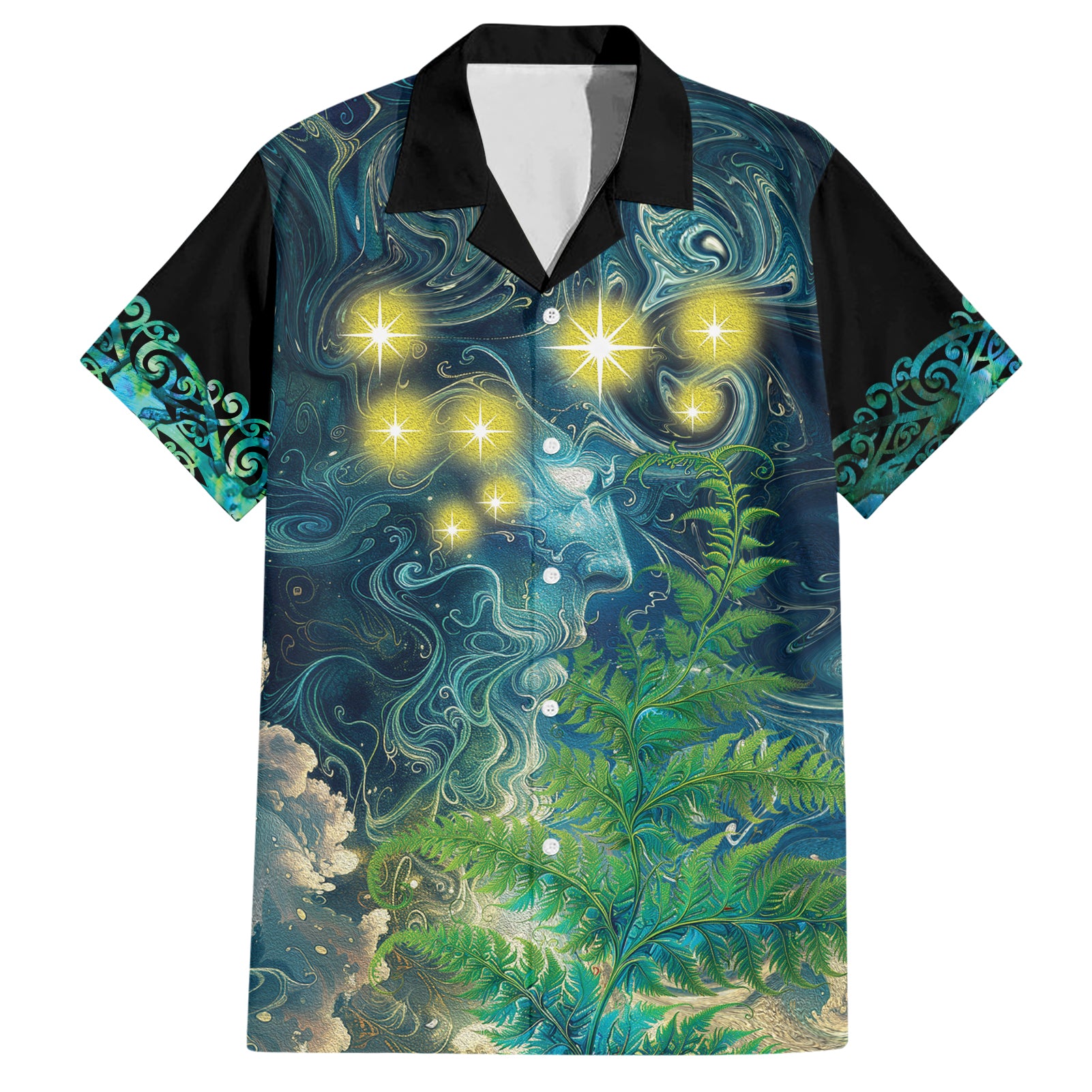 New Zealand Matariki Waipuna-a-rangi Hawaiian Shirt He Roimata o Rangi - Vibe Hoodie Shop