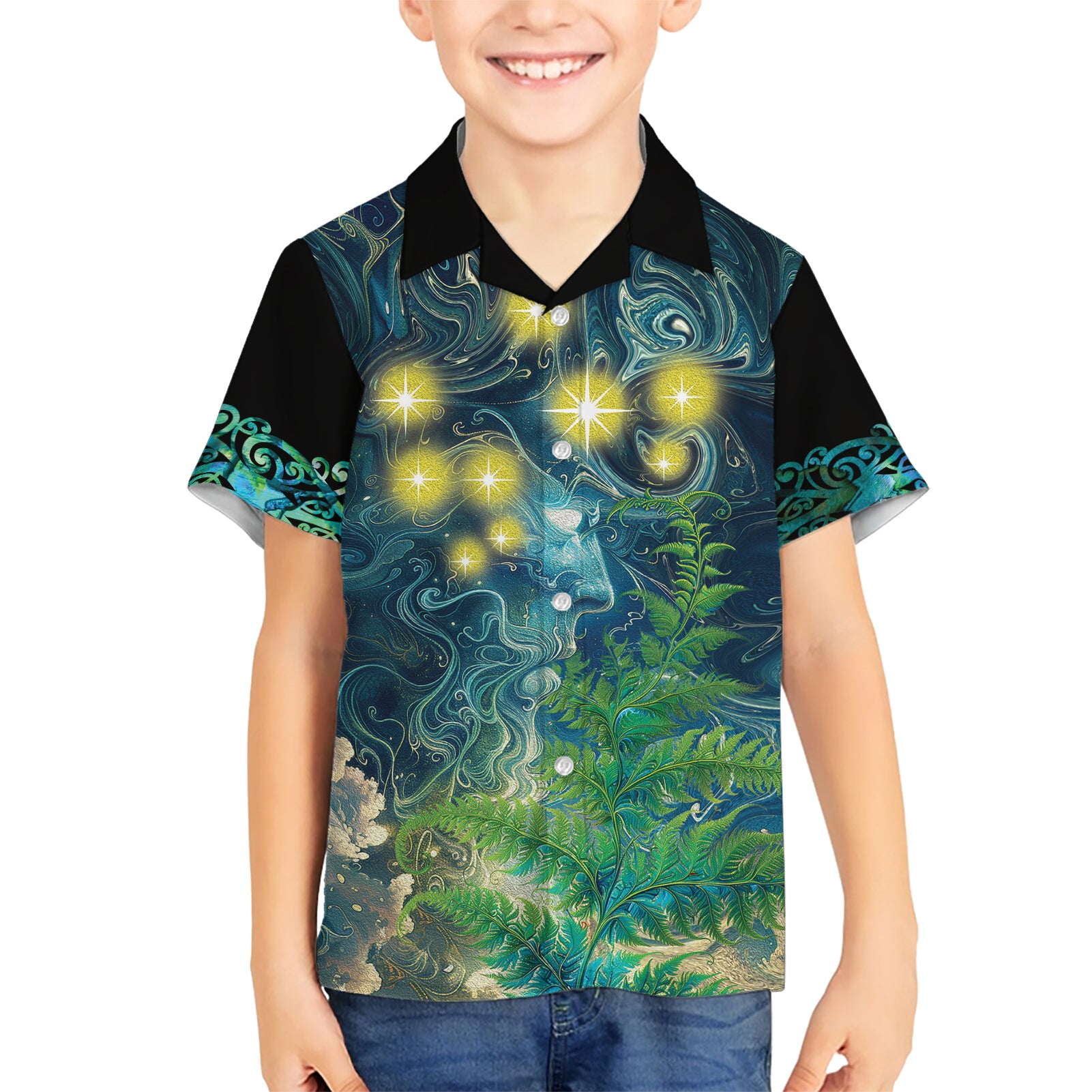 New Zealand Matariki Waipuna-a-rangi Hawaiian Shirt He Roimata o Rangi - Vibe Hoodie Shop