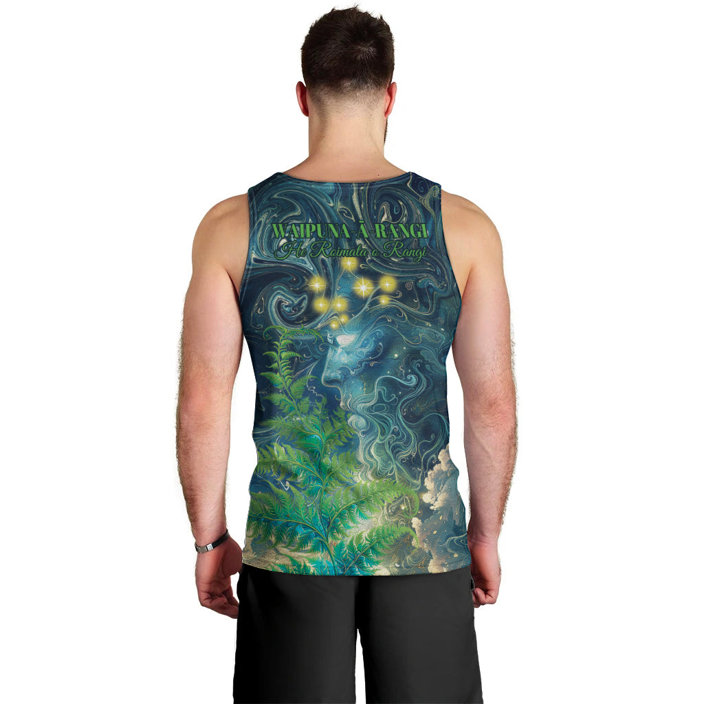 New Zealand Matariki Waipuna-a-rangi Men Tank Top He Roimata o Rangi - Vibe Hoodie Shop