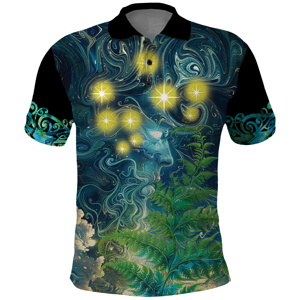 New Zealand Matariki Waipuna-a-rangi Polo Shirt He Roimata o Rangi LT9 - Vibe Hoodie Shop
