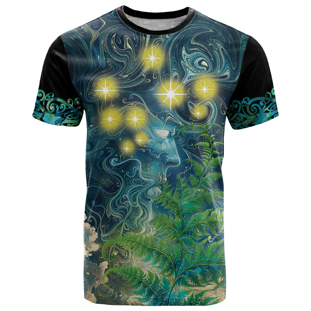 New Zealand Matariki Waipuna-a-rangi T Shirt He Roimata o Rangi LT9 - Vibe Hoodie Shop