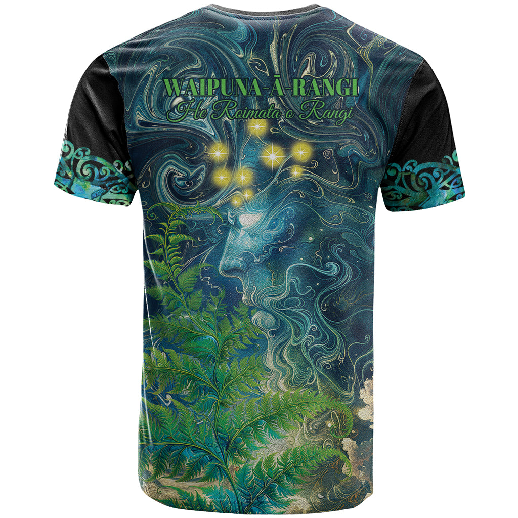 New Zealand Matariki Waipuna-a-rangi T Shirt He Roimata o Rangi LT9 - Vibe Hoodie Shop