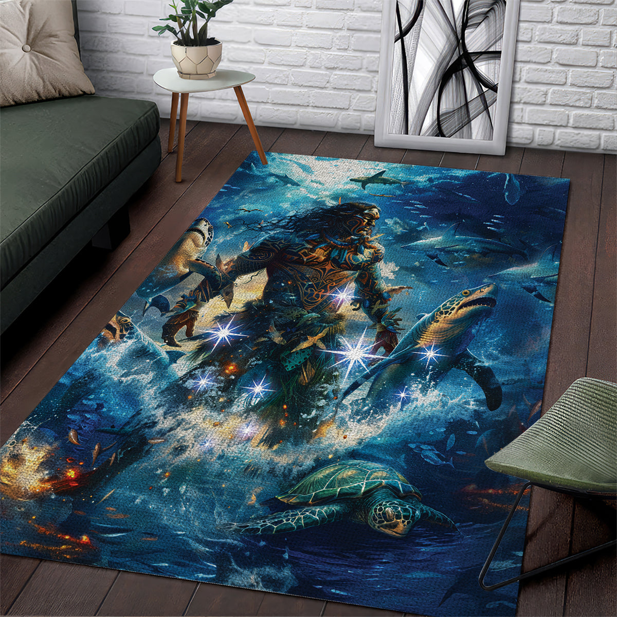 New Zealand Matariki Waita Area Rug The Way Of The Water - Vibe Hoodie Shop