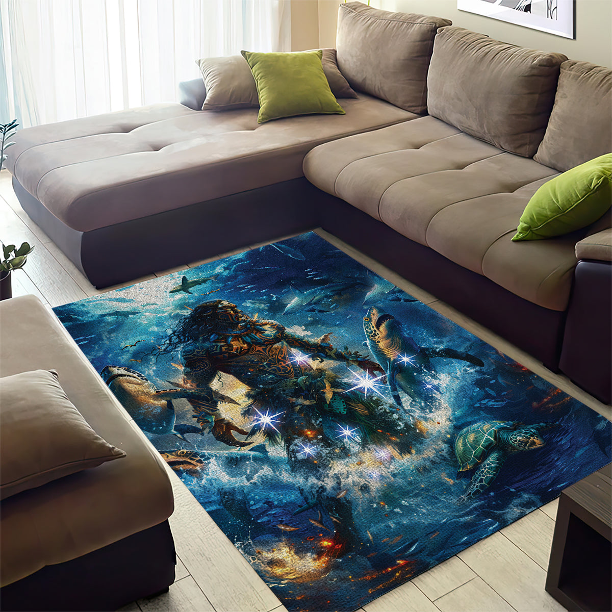 New Zealand Matariki Waita Area Rug The Way Of The Water - Vibe Hoodie Shop