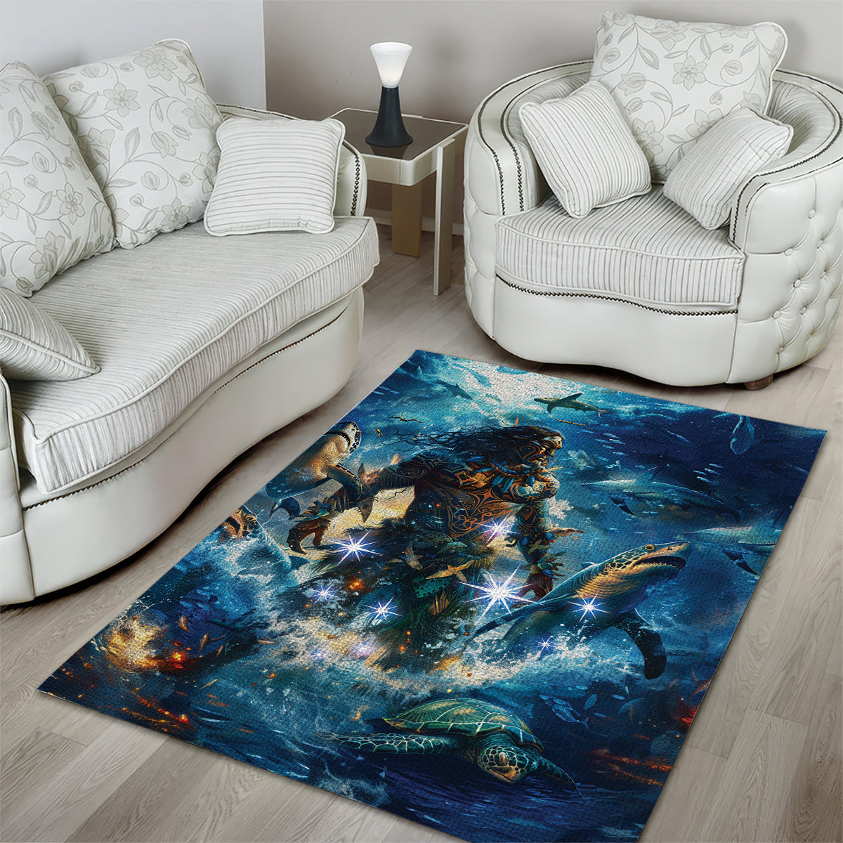 New Zealand Matariki Waita Area Rug The Way Of The Water - Vibe Hoodie Shop