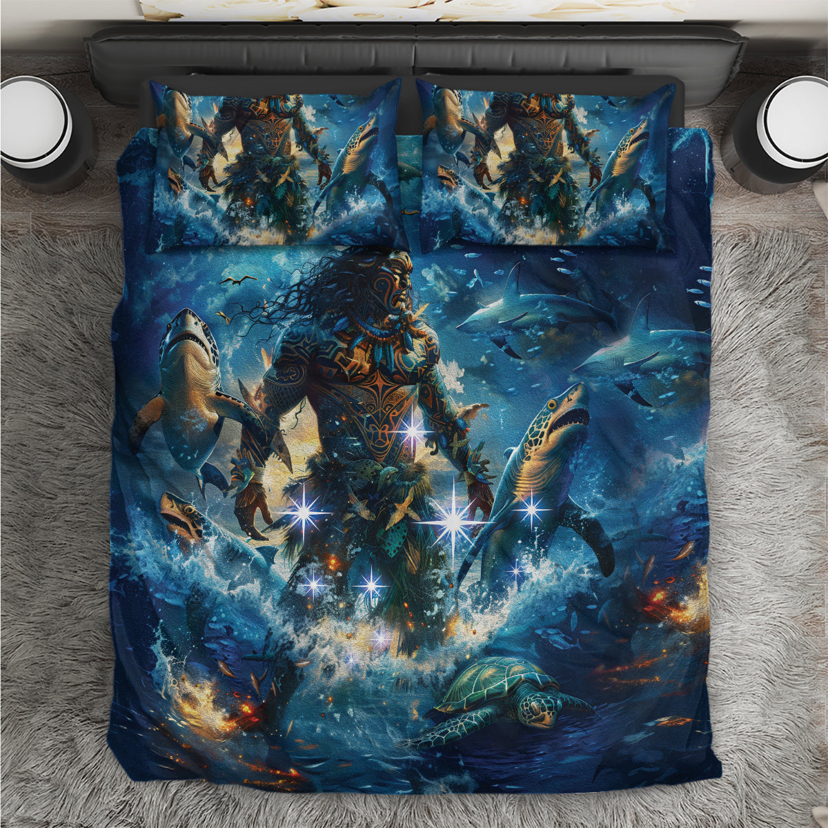 New Zealand Matariki Waita Bedding Set The Way Of The Water - Vibe Hoodie Shop
