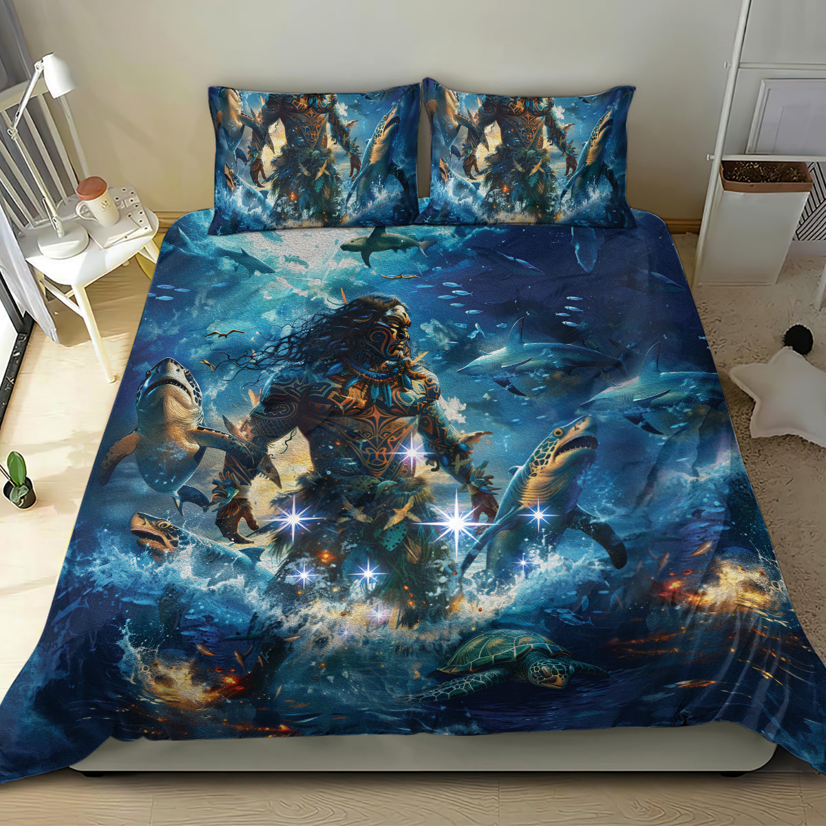 New Zealand Matariki Waita Bedding Set The Way Of The Water - Vibe Hoodie Shop
