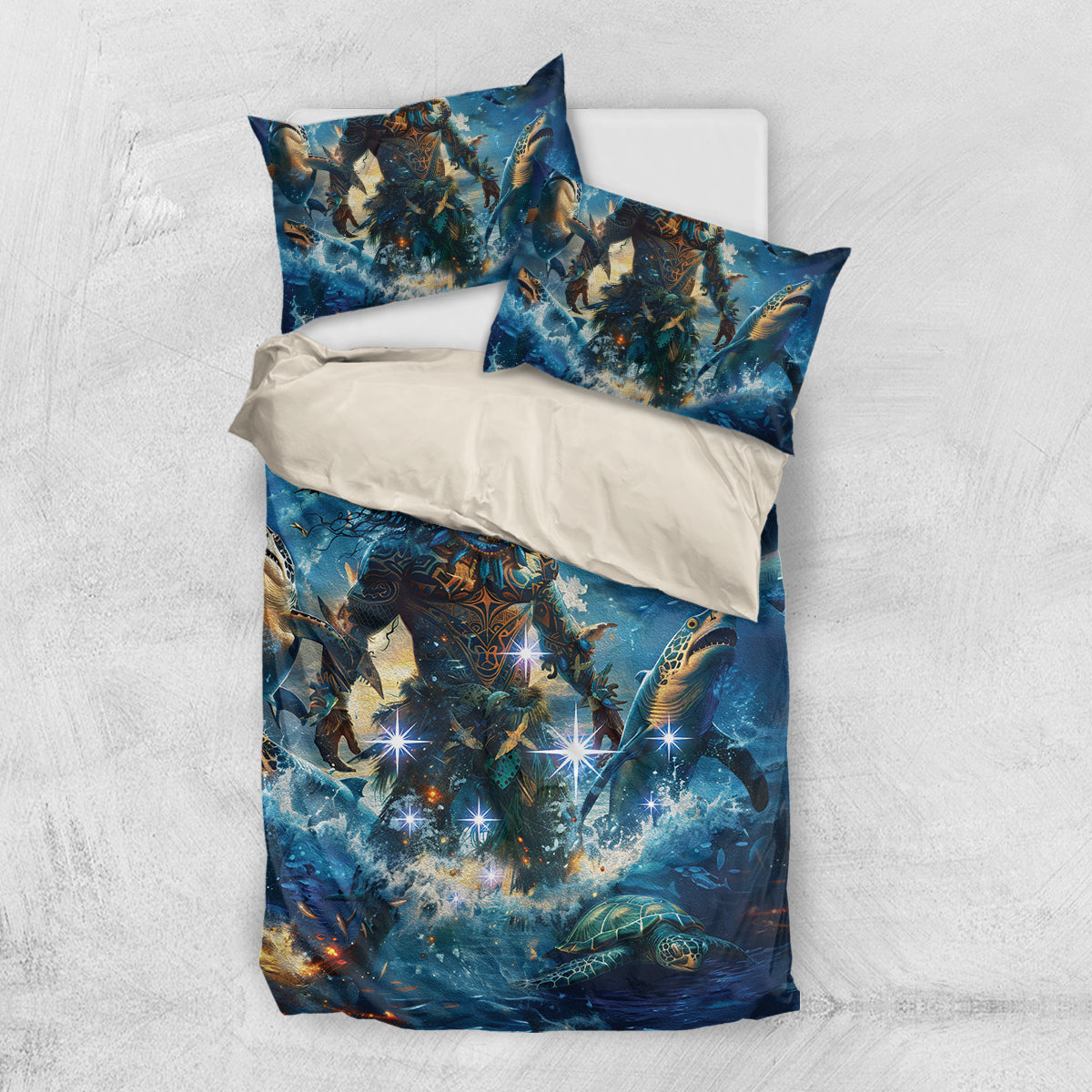 New Zealand Matariki Waita Bedding Set The Way Of The Water - Vibe Hoodie Shop
