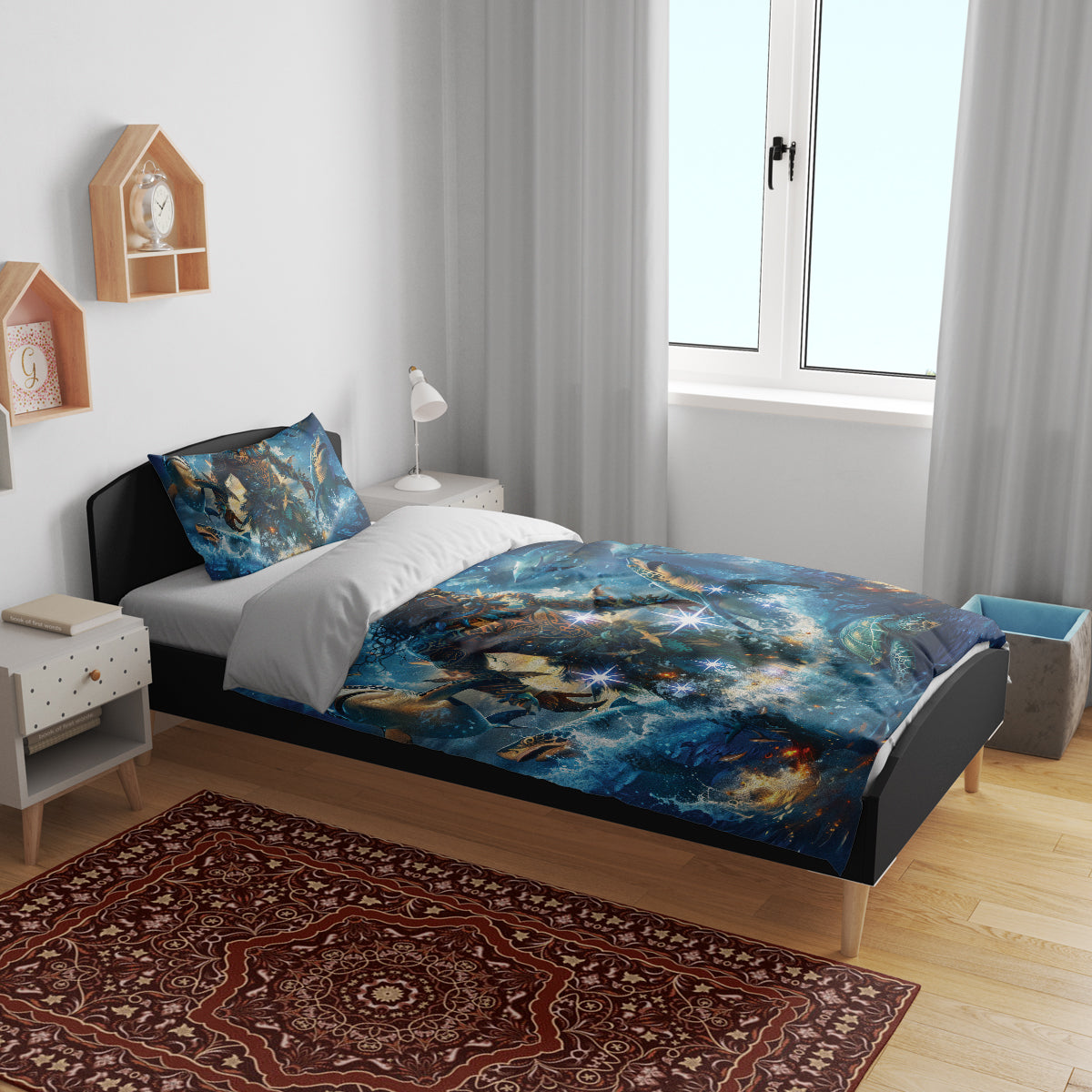 New Zealand Matariki Waita Bedding Set The Way Of The Water - Vibe Hoodie Shop