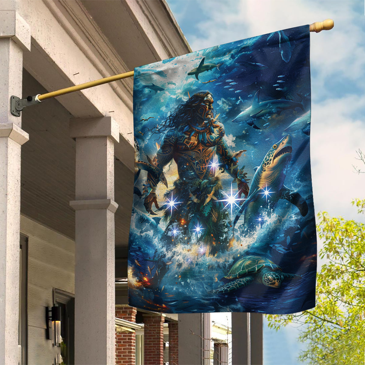 New Zealand Matariki Waita Garden Flag The Way Of The Water - Vibe Hoodie Shop