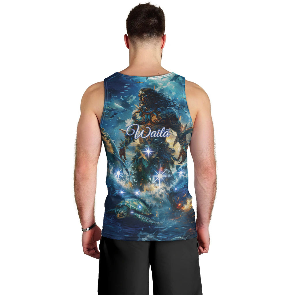 New Zealand Matariki Waita Men Tank Top The Way Of The Water - Vibe Hoodie Shop