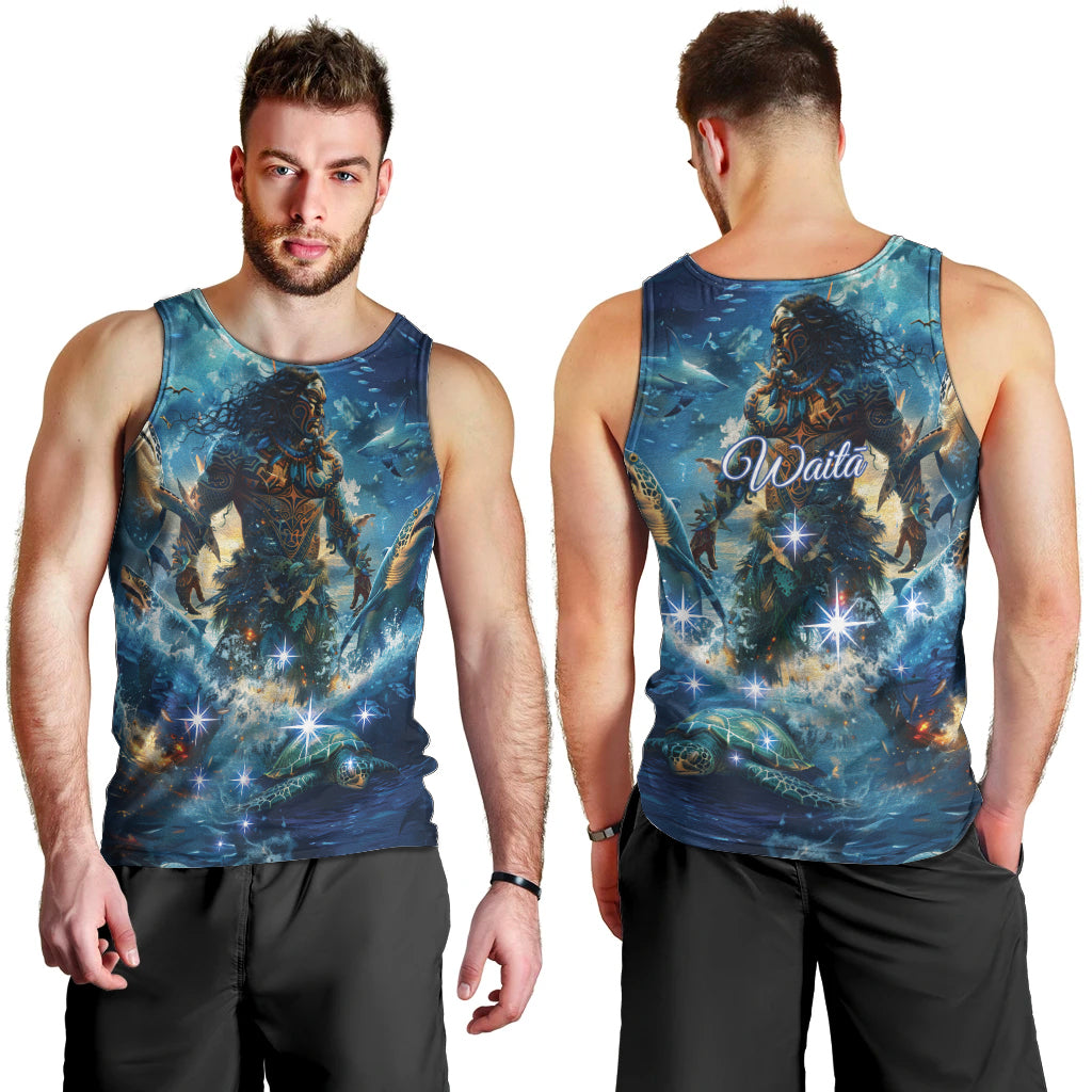 New Zealand Matariki Waita Men Tank Top The Way Of The Water - Vibe Hoodie Shop