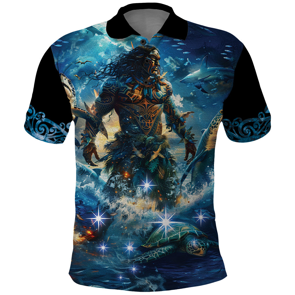 New Zealand Matariki Waita Polo Shirt The Way Of The Water LT9 - Vibe Hoodie Shop