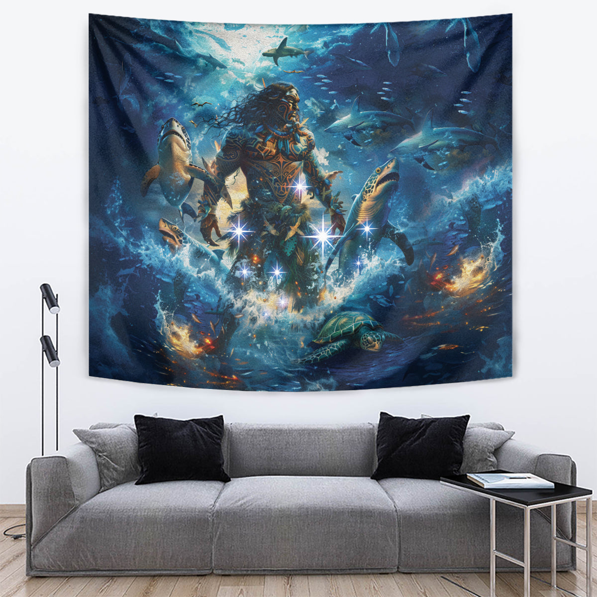 New Zealand Matariki Waita Tapestry The Way Of The Water - Vibe Hoodie Shop