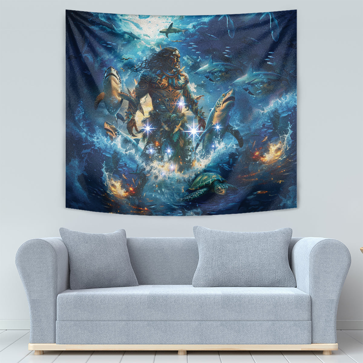 New Zealand Matariki Waita Tapestry The Way Of The Water - Vibe Hoodie Shop