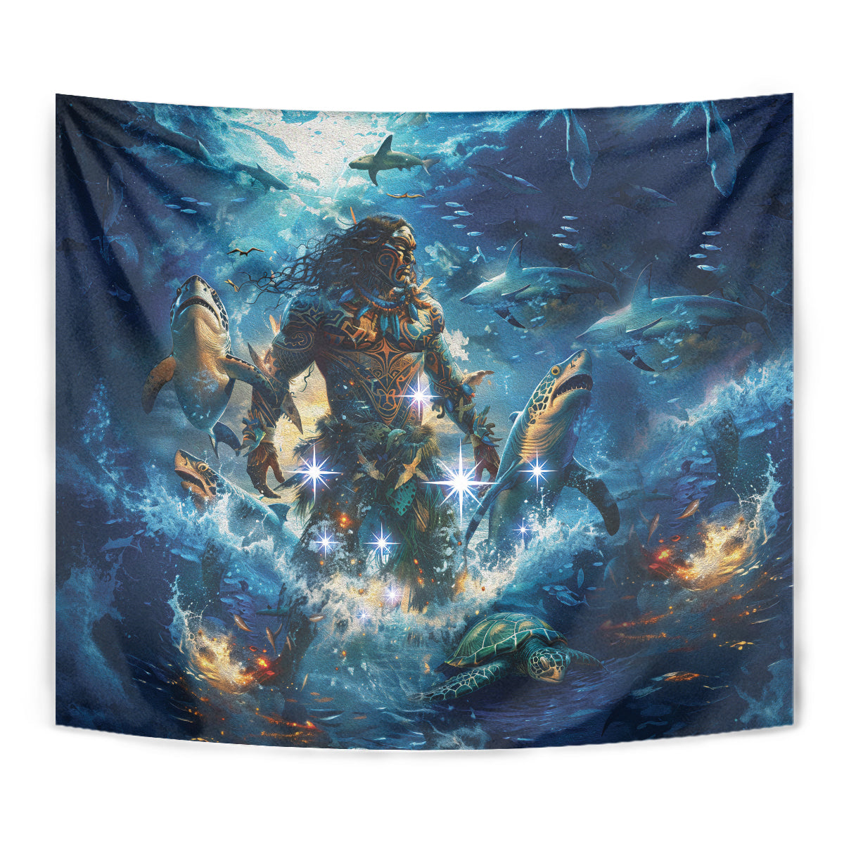 New Zealand Matariki Waita Tapestry The Way Of The Water - Vibe Hoodie Shop