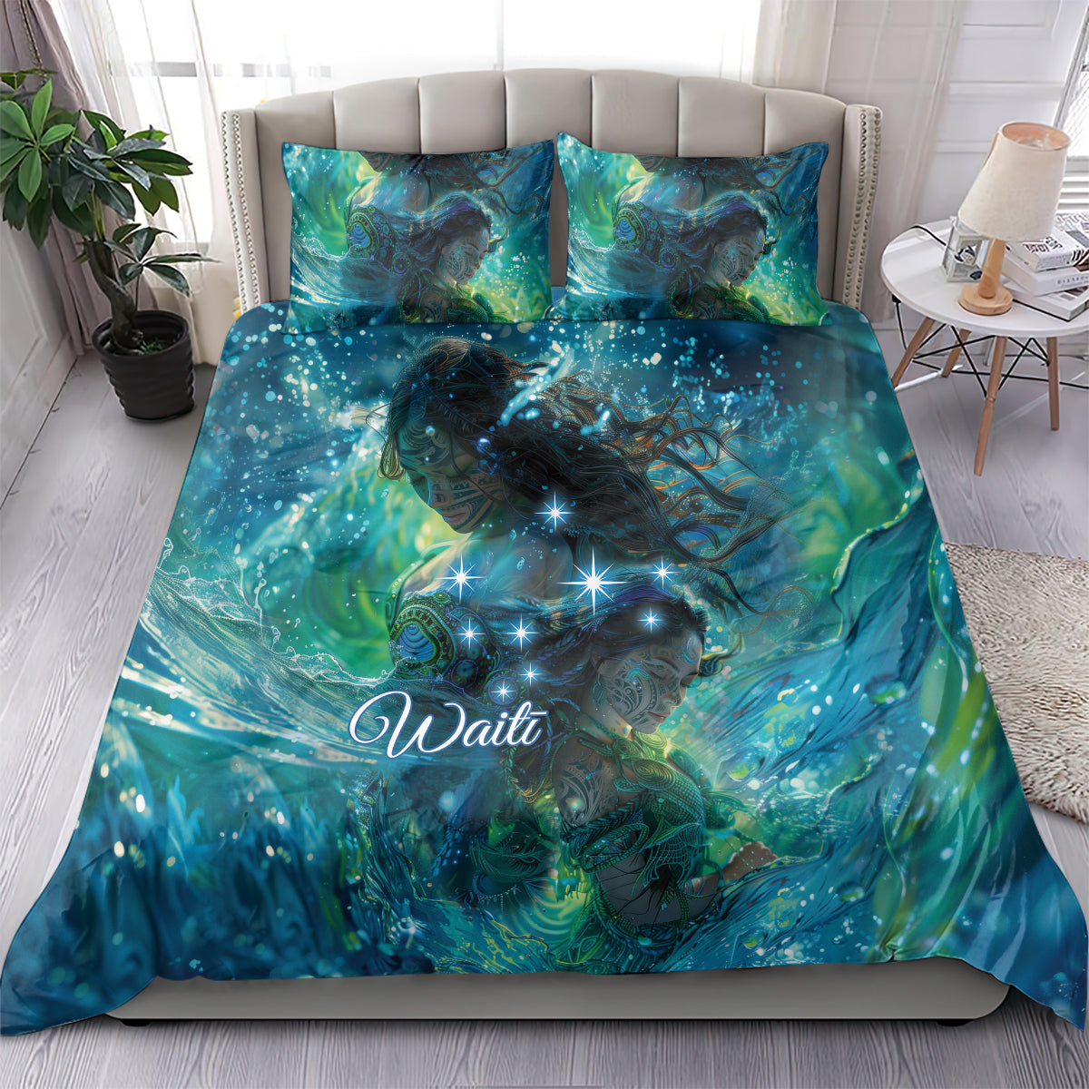 New Zealand Matariki Waiti Bedding Set The Beginnings Of Life - Vibe Hoodie Shop