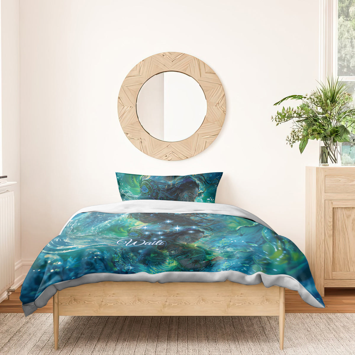 New Zealand Matariki Waiti Bedding Set The Beginnings Of Life - Vibe Hoodie Shop