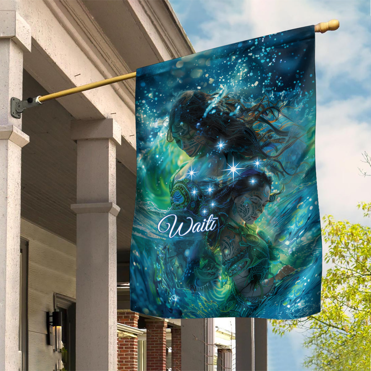 New Zealand Matariki Waiti Garden Flag The Beginnings Of Life - Vibe Hoodie Shop