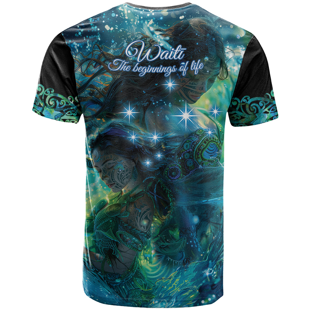 New Zealand Matariki Waiti T Shirt The Beginnings Of Life LT9 - Vibe Hoodie Shop