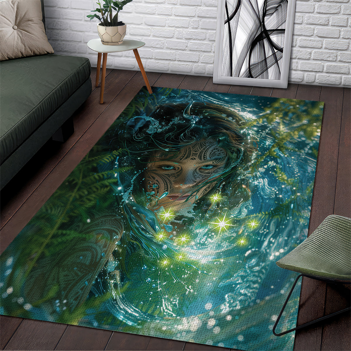 New Zealand Matariki Waiti Area Rug Waimori and The Origin Of Life - Vibe Hoodie Shop