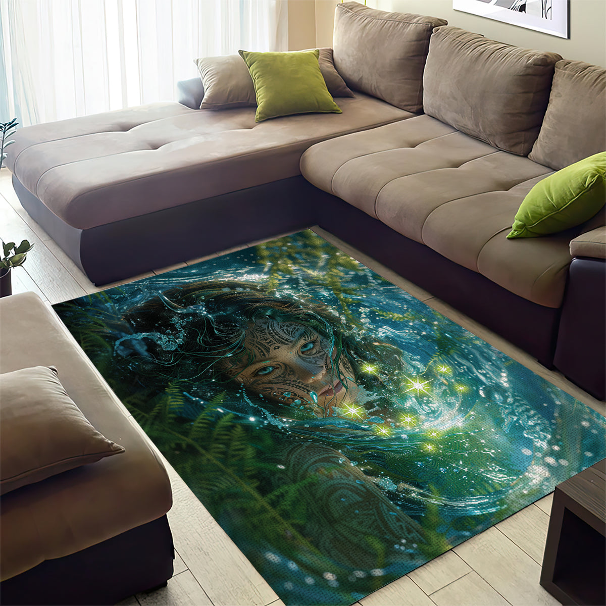 New Zealand Matariki Waiti Area Rug Waimori and The Origin Of Life - Vibe Hoodie Shop