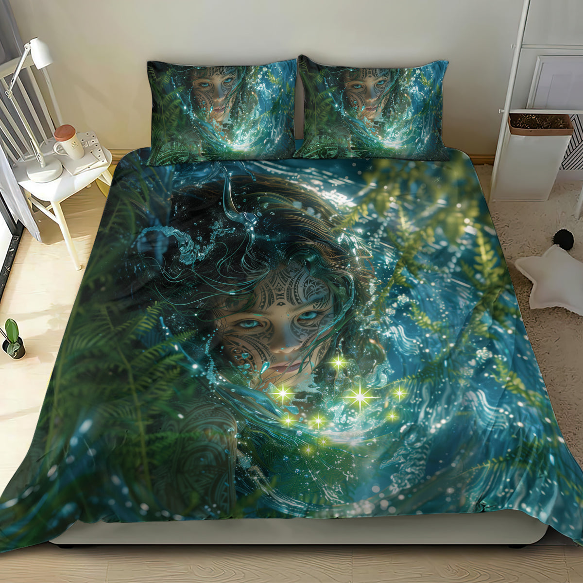 New Zealand Matariki Waiti Bedding Set Waimori and The Origin Of Life - Vibe Hoodie Shop
