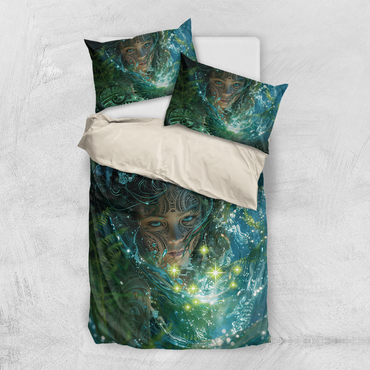 New Zealand Matariki Waiti Bedding Set Waimori and The Origin Of Life - Vibe Hoodie Shop