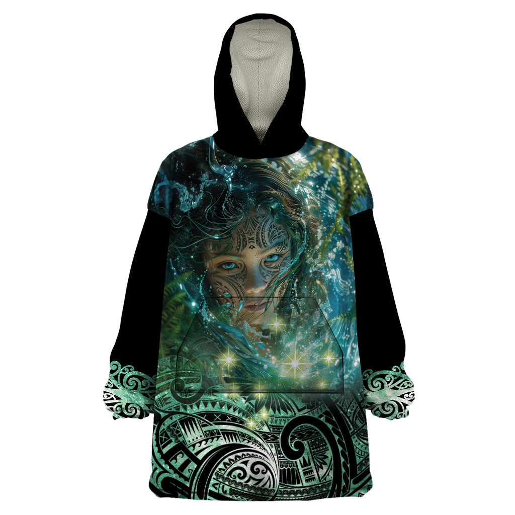 New Zealand Matariki Waiti Wearable Blanket Hoodie Waimori and The Origin Of Life - Vibe Hoodie Shop