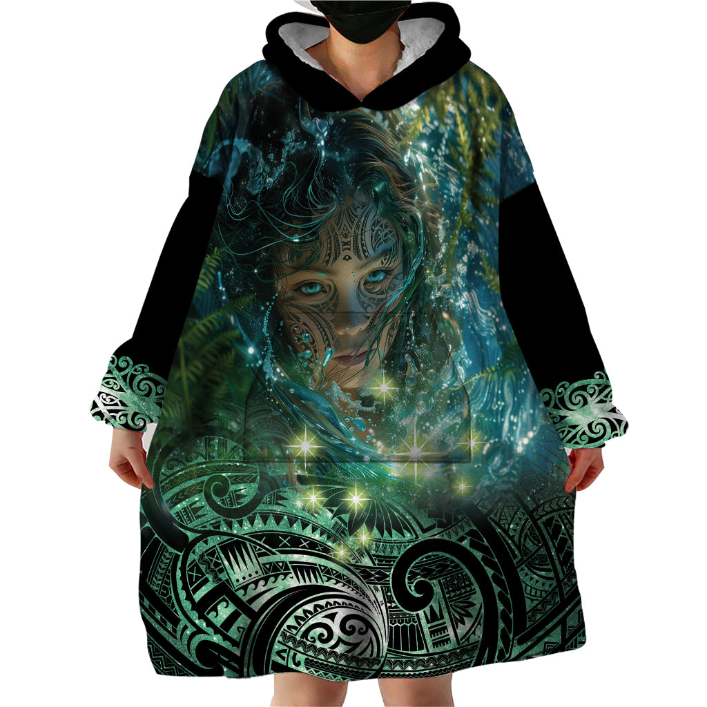 New Zealand Matariki Waiti Wearable Blanket Hoodie Waimori and The Origin Of Life - Vibe Hoodie Shop