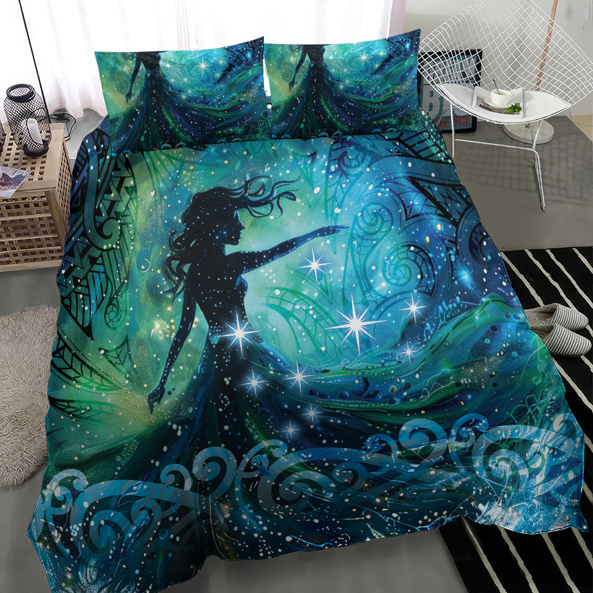 New Zealand Matariki Hiwa-i-te-rangi Bedding Set Titiro ki nga Whetu Wishing Star - Vibe Hoodie Shop