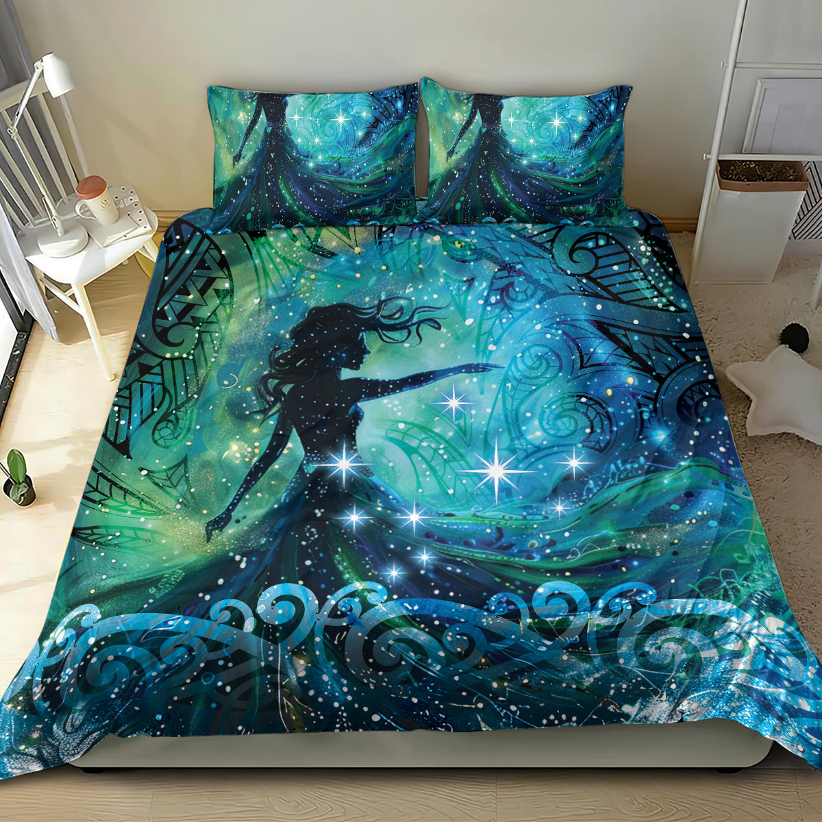 New Zealand Matariki Hiwa-i-te-rangi Bedding Set Titiro ki nga Whetu Wishing Star - Vibe Hoodie Shop