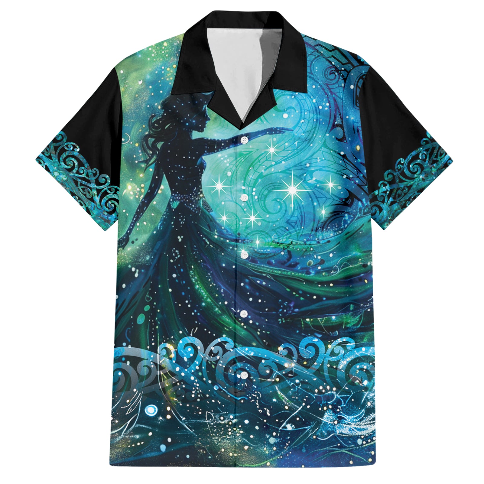 New Zealand Matariki Hiwa-i-te-rangi Hawaiian Shirt Titiro ki nga Whetu Wishing Star - Vibe Hoodie Shop