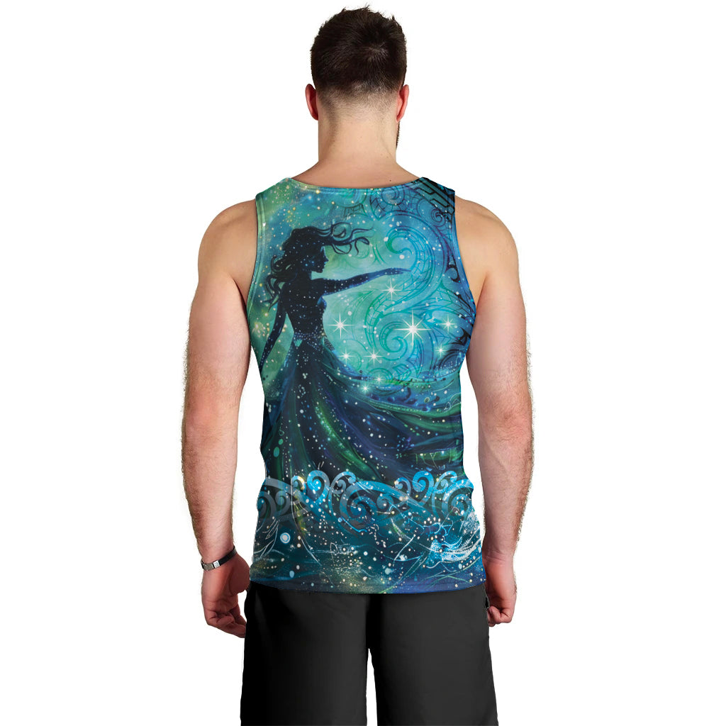 New Zealand Matariki Hiwa-i-te-rangi Men Tank Top Titiro ki nga Whetu Wishing Star - Vibe Hoodie Shop