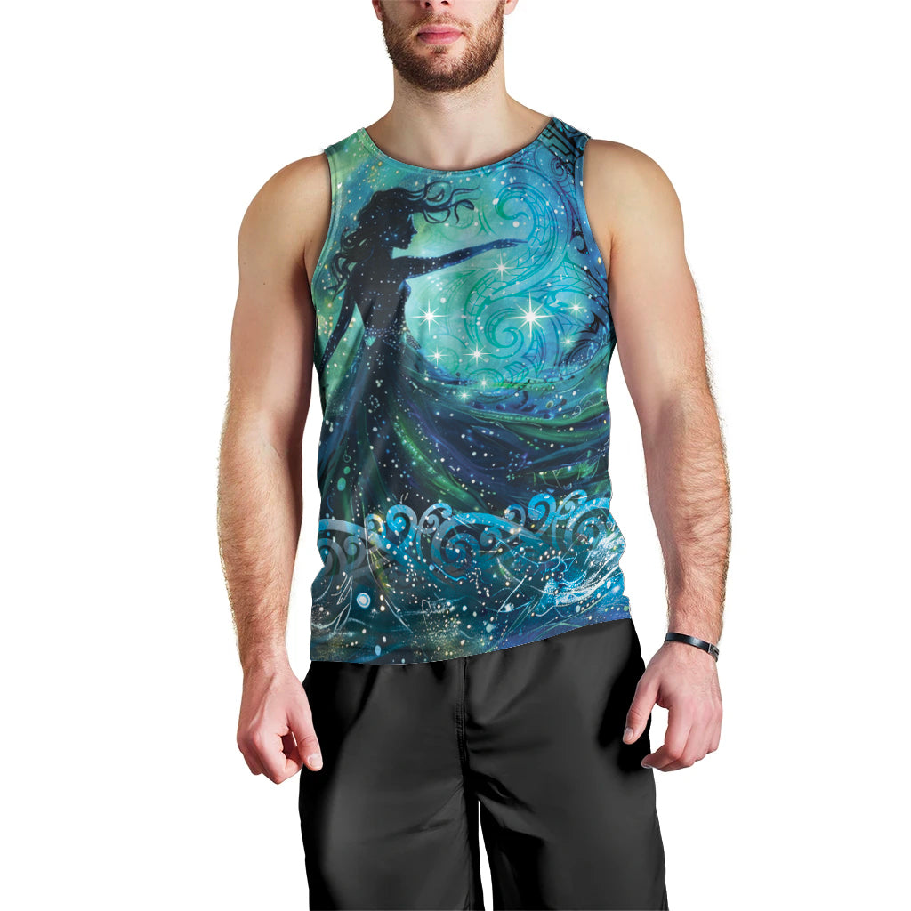 New Zealand Matariki Hiwa-i-te-rangi Men Tank Top Titiro ki nga Whetu Wishing Star - Vibe Hoodie Shop