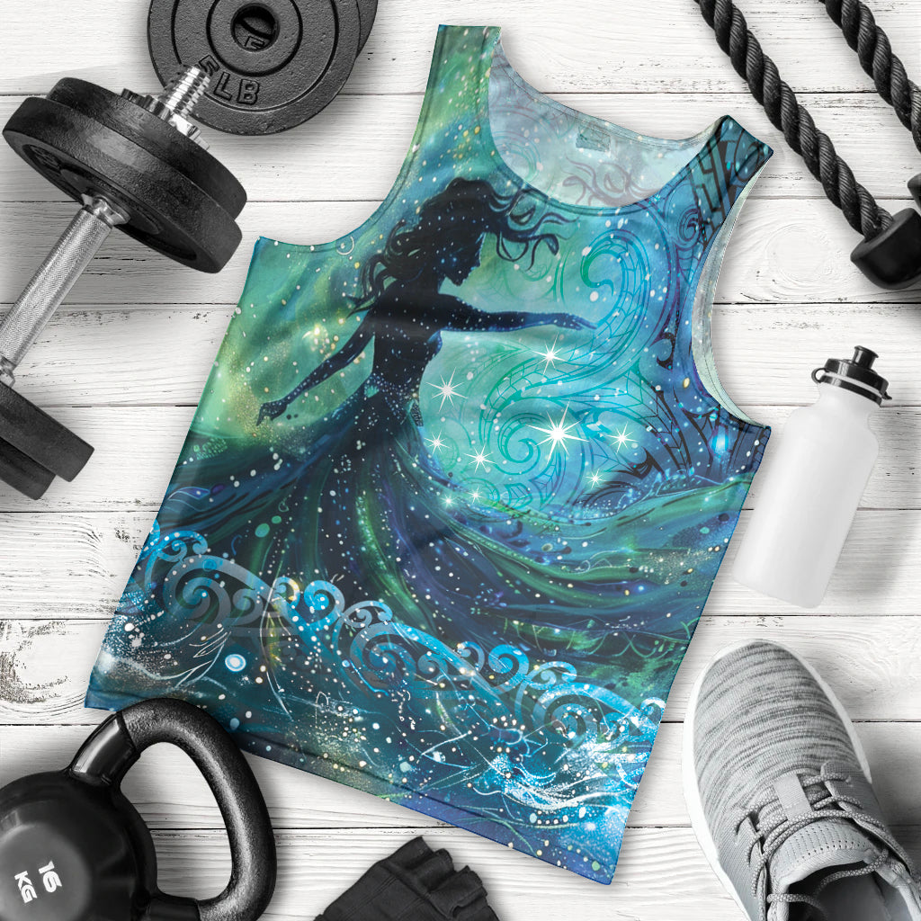 New Zealand Matariki Hiwa-i-te-rangi Men Tank Top Titiro ki nga Whetu Wishing Star - Vibe Hoodie Shop