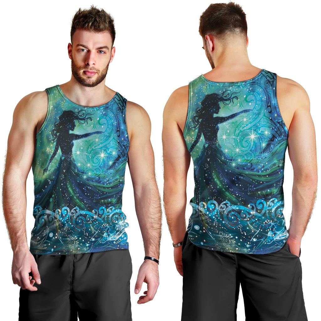 New Zealand Matariki Hiwa-i-te-rangi Men Tank Top Titiro ki nga Whetu Wishing Star - Vibe Hoodie Shop