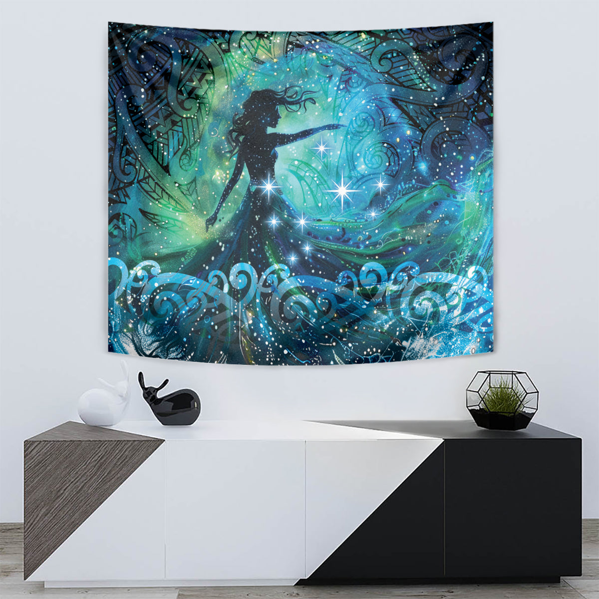 New Zealand Matariki Hiwa-i-te-rangi Tapestry Titiro ki nga Whetu Wishing Star - Vibe Hoodie Shop