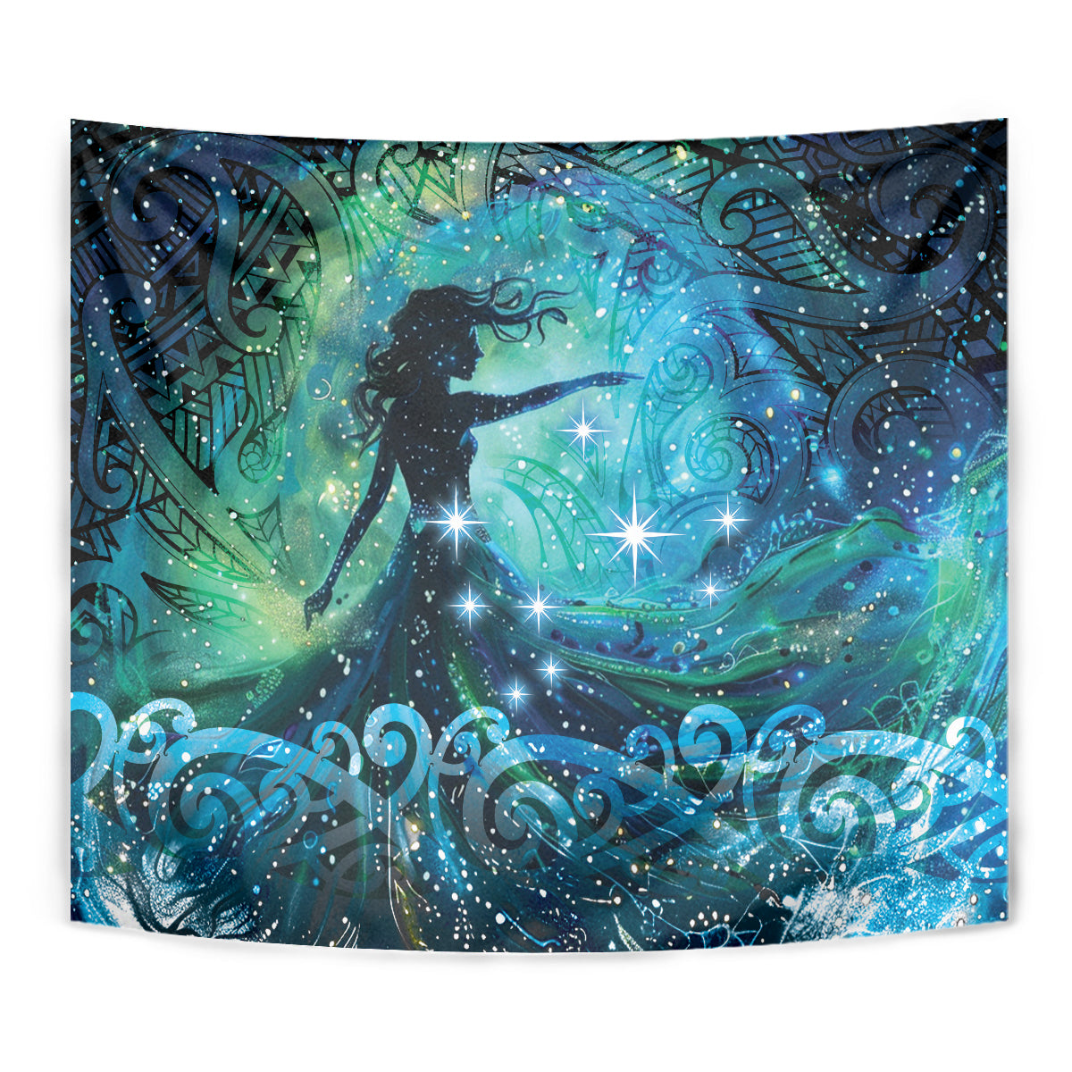 New Zealand Matariki Hiwa-i-te-rangi Tapestry Titiro ki nga Whetu Wishing Star - Vibe Hoodie Shop