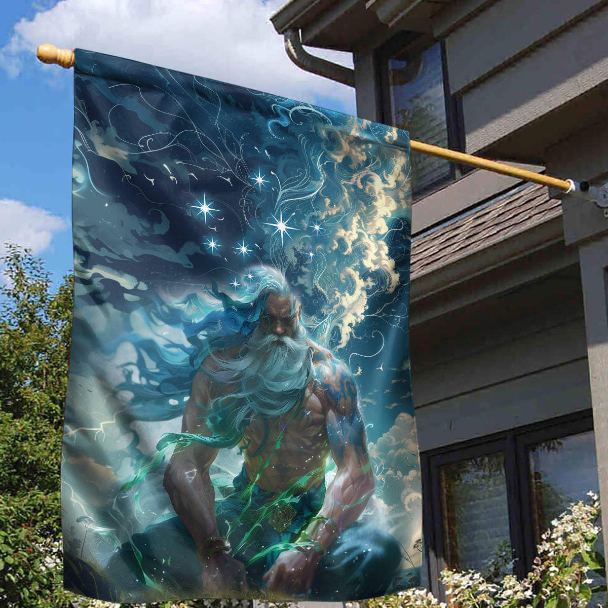 New Zealand Matariki Ururangi Garden Flag The Murmur Of The Wind - Vibe Hoodie Shop