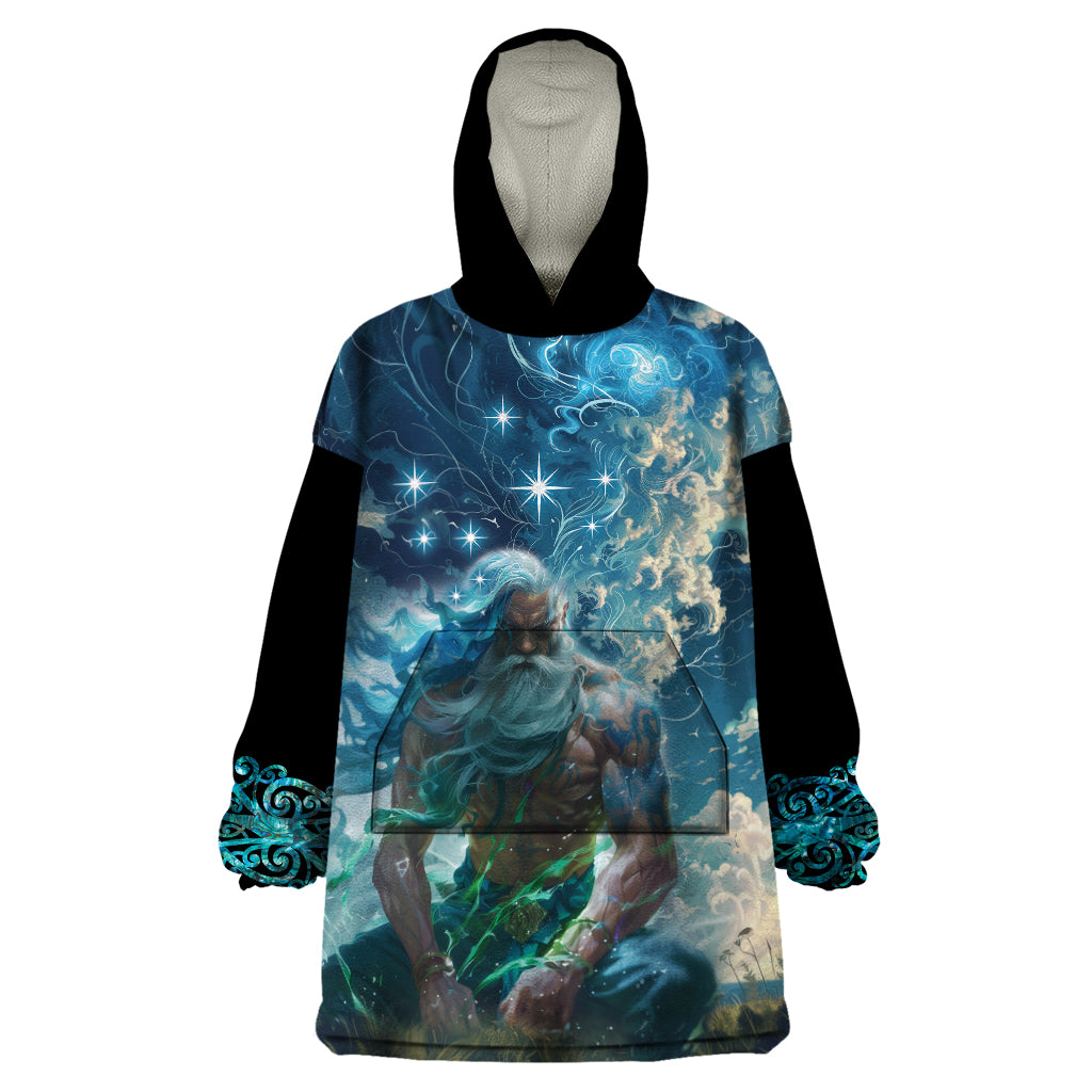 New Zealand Matariki Ururangi Wearable Blanket Hoodie The Murmur Of The Wind - Vibe Hoodie Shop