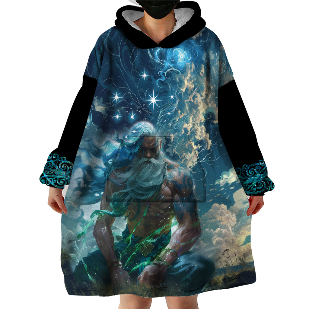 New Zealand Matariki Ururangi Wearable Blanket Hoodie The Murmur Of The Wind - Vibe Hoodie Shop