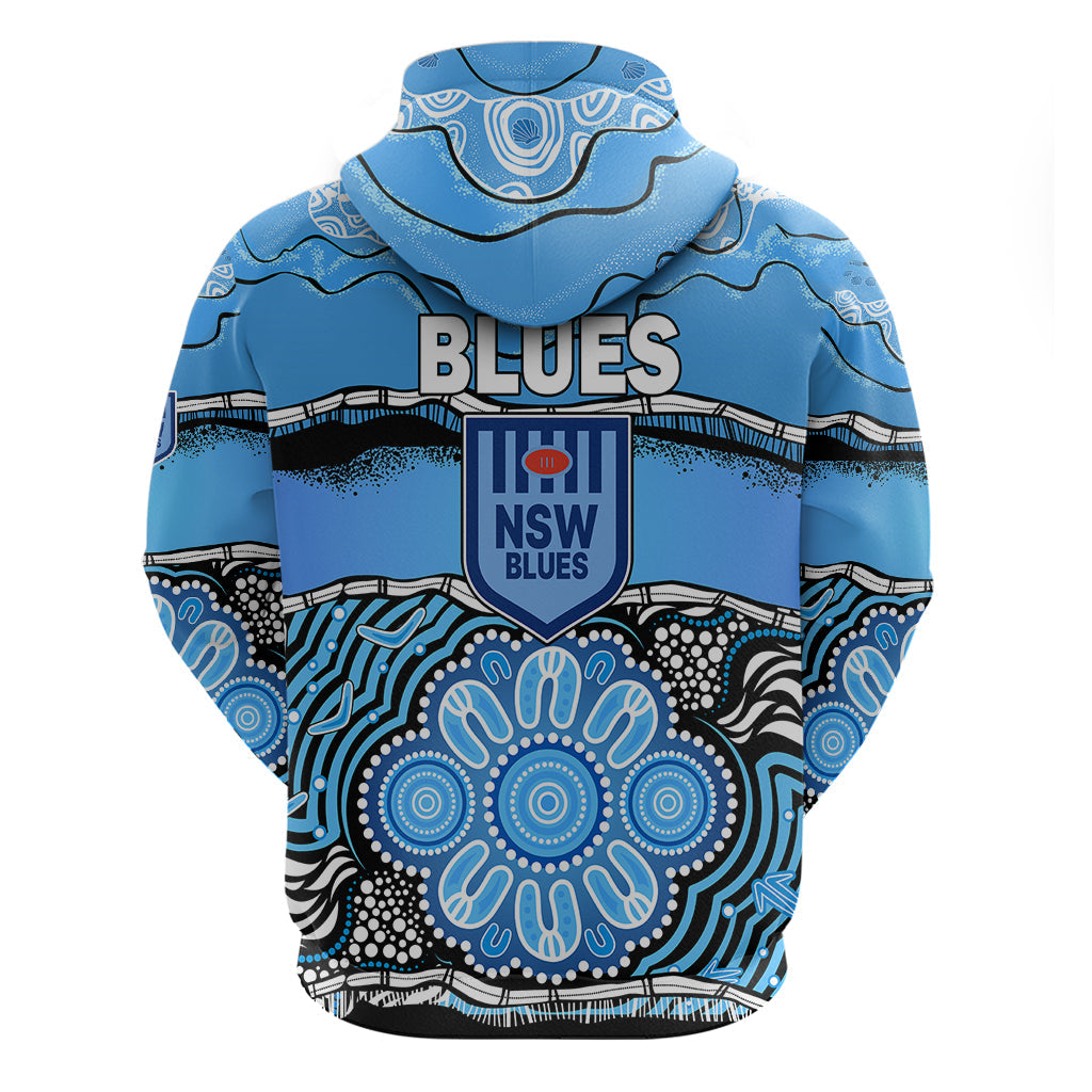 Blues Rugby Aboriginal Hoodie New South Wales State of Origin LT9 - Vibe Hoodie Shop