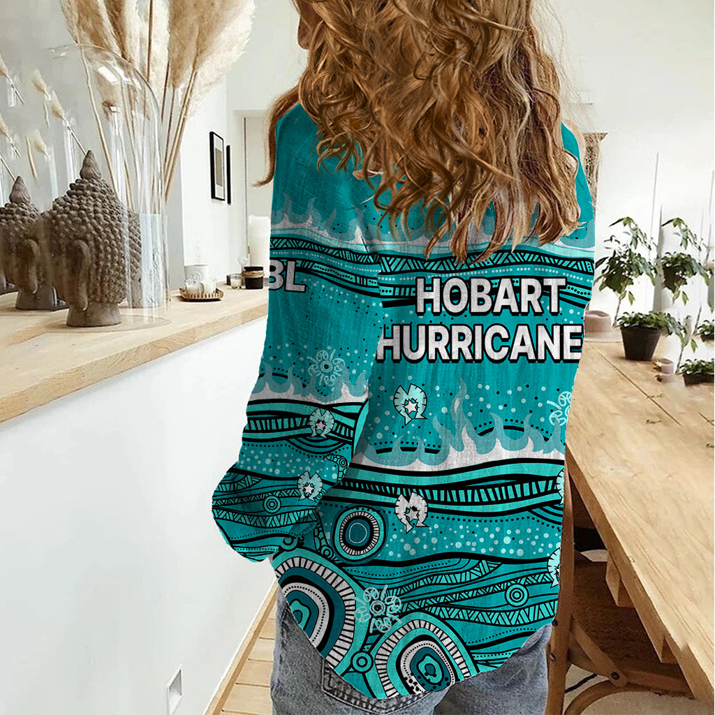 Australia Heat Cricket Women Casual Shirt Indigenous 2023 - Vibe Hoodie Shop