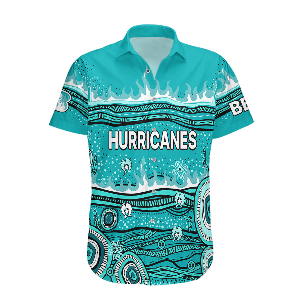(Custom Text And Number) Australia Heat Cricket Hawaiian Shirt Indigenous 2023 - Vibe Hoodie Shop
