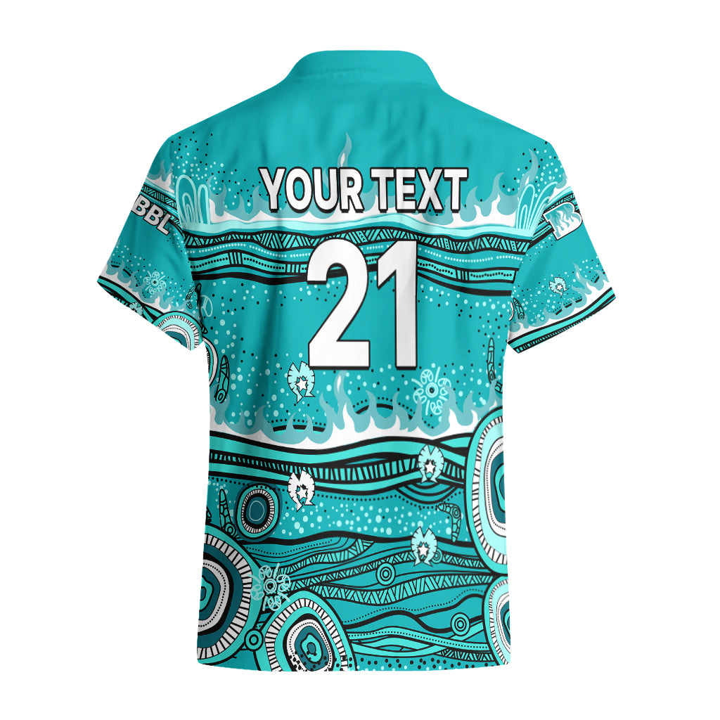 (Custom Text And Number) Australia Heat Cricket Hawaiian Shirt Indigenous 2023 - Vibe Hoodie Shop